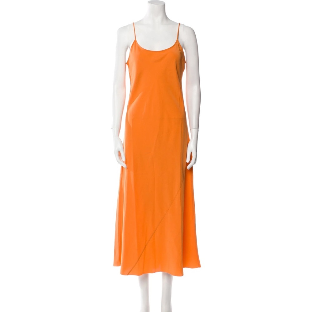 AYR Vibrant Orange Slip Dress